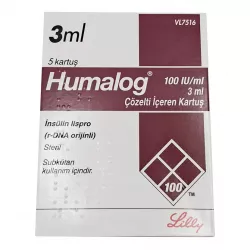Хумалог 100МЕ/мл р-р для в/в и п/к введ картр 3мл №5 фото