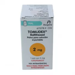 Томудекс (Ралтитрексид) лиофилизат д/пригот р-ра д/инф 2мг фл. 1шт фото